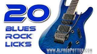 20 Blues Rock Licks with tabs