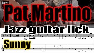 Pat Martino jazz guitar lick - Sunny solo transcription (4 bars) - Part 2 of 2