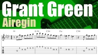 Grant Green guitar lesson | Transcription # 2 | "Airegin" solo & backing track