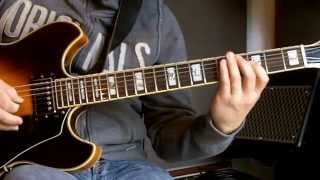 Jazz guitar lesson | Lick in Eb | I-VI-II-V7