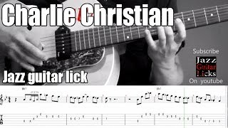 Charlie Christian jazz guitar lesson | Swing to bop | Lick # 1