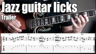 Jazz guitar lessons on youtube - Jazz guitar licks channel trailer