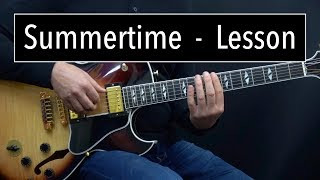 Summertime (Dm) Lesson - Easy & Advanced Jazz Guitar Lesson by Achim Kohl