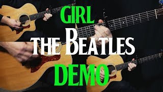 how to play "Girl" on guitar by The Beatles | acoustic guitar lesson tutorial