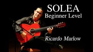 EliteGuitarist.com - Solea for Beginners Flamenco Guitar Lesson - Ricardo Marlow 1/7