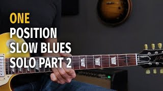 Slow Blues Solo using One Position Pt 2