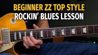 Beginner / Intermediate ZZ Top Style 12 Bar Blues Solo Lesson