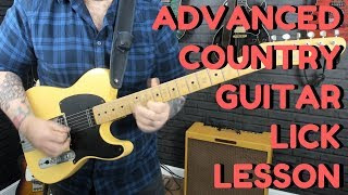 Advanced Country Guitar Lick Lesson - Outlining Chords And Position Shifting