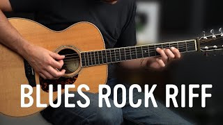 Flatpick Acoustic Blues Lesson - How to Play a Rockin' Blues in A