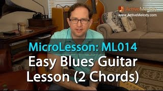 Easy Blues Guitar Lesson - MicroLesson ML014