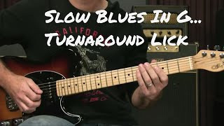 Blues Guitar Lesson: Slow Blues Turnaround G7 Blues
