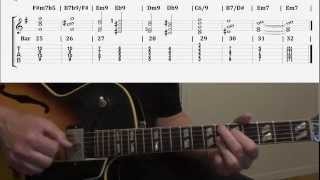 Pt.4 Jazz Guitar Comping Chords Specifically For Autumn Leaves Changes In Em