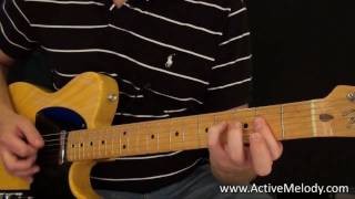 Rock / Blues Rhythm Guitar Lesson (Key of A)