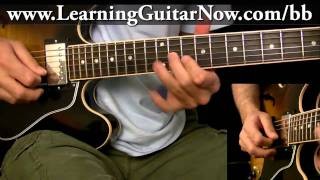 BB King Guitar Lesson:  Swing Blues Lick