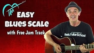Easy Blues Scale Guitar Lesson And Free Jam Track