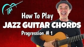How To Play Jazz Guitar Chords Progression #1 Lesson