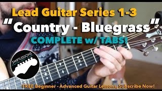 Country & Bluegrass Licks Guitar Lesson - Session #1-3